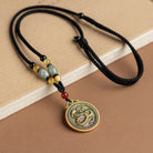 FuAttract Ancient Brass Chinese Zodiac Necklace with Jade for Protection, Longevity, and Success - Snake - image 19