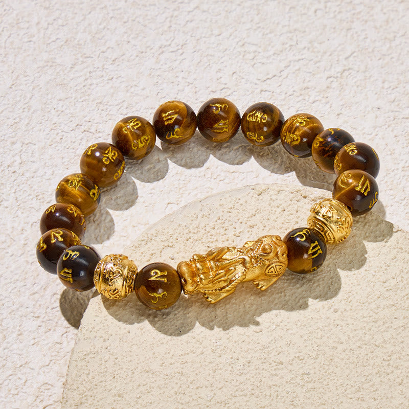FuAttract Guardian of Fortune Tiger's Eye Pixiu Manifest Your Abundance Bracelet - image 2