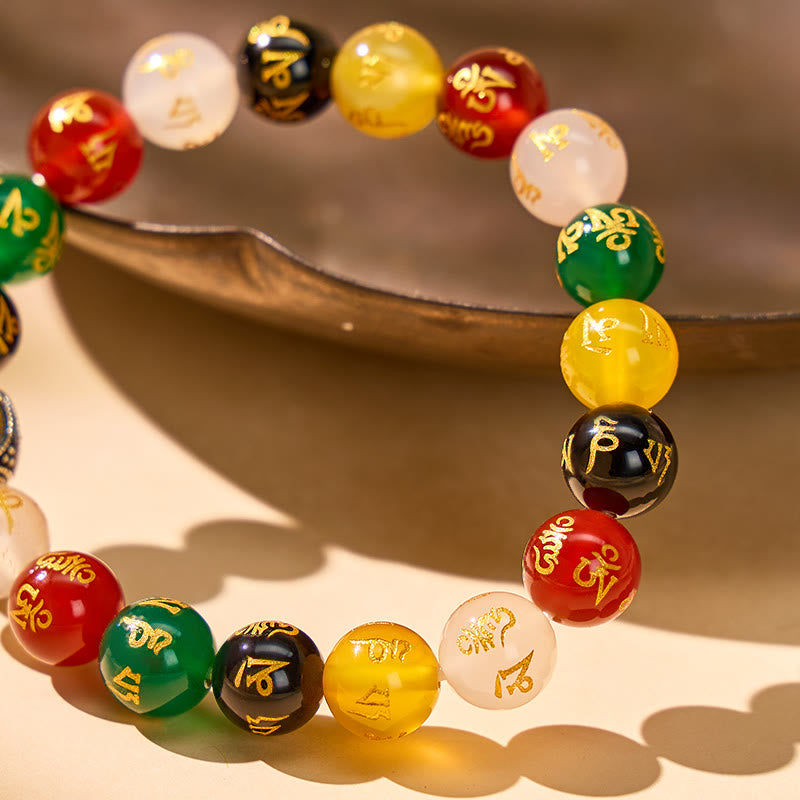 FuAttract Five Elements Balance Agate Stone Chinese Zodiac Balance & Protection Bracelet - image 5