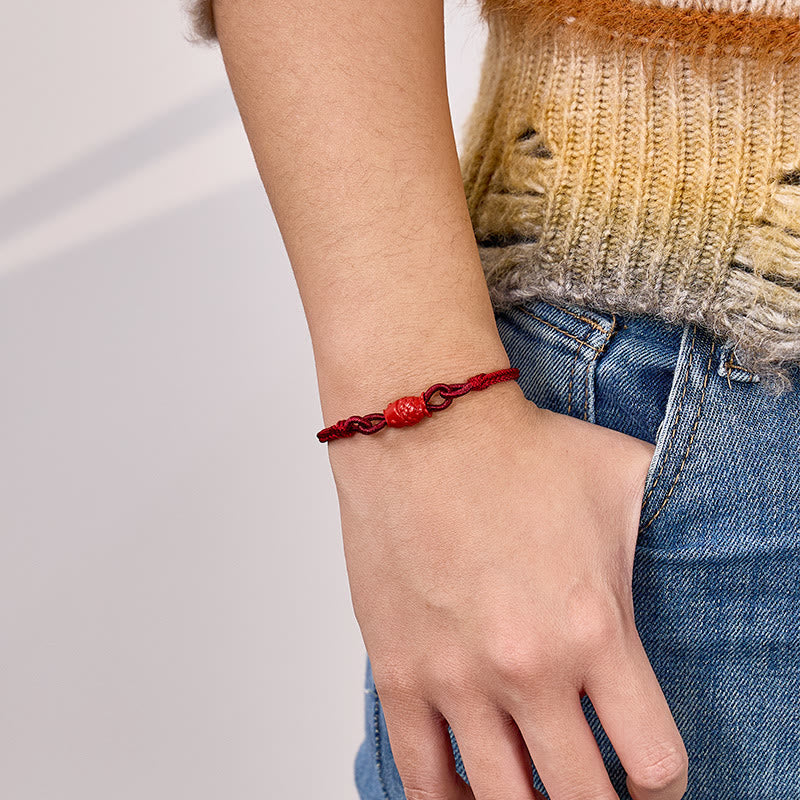 FuAttract Abundance Flow – Cinnabar Koi Red Cord Bracelet - image 5