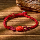 FuAttract Abundance Flow – Cinnabar Koi Red Cord Bracelet - Koi - image 0