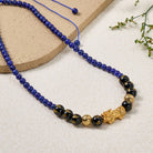 FuAttract Wisdom & Protection Feng Shui Pixiu Lapis Lazuli & Black Onyx Necklace - image 5