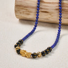FuAttract Wisdom & Protection Feng Shui Pixiu Lapis Lazuli & Black Onyx Necklace - image 3