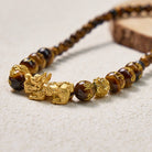 FuAttract Courage & Protection Tiger's Eye Feng Shui Necklace Pixiu Wealth Amulet - image 1