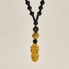 FuAttract Black Onyx Pixiu Attract Abundance and Shield Negative Energy Necklace - image 1