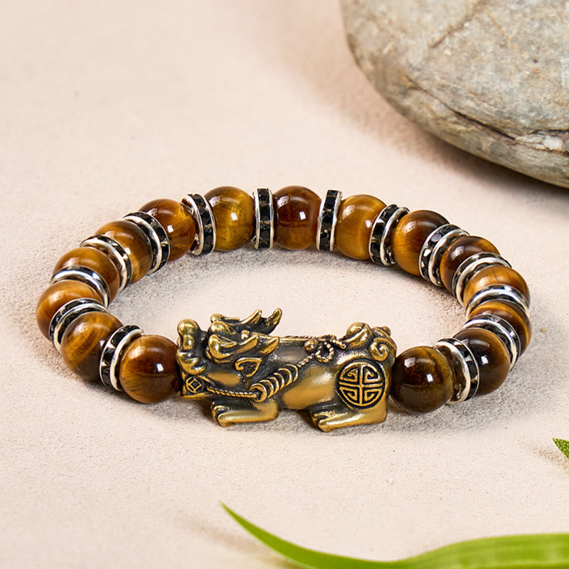 FuAttract Success & Abundance Powerful Tiger's Eye Courage Pixiu Bracelet - image 1