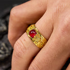 FuAttract Wealth & Vitality Garnet Red Pixiu Good Luck Amulet for Success Ring - image 3