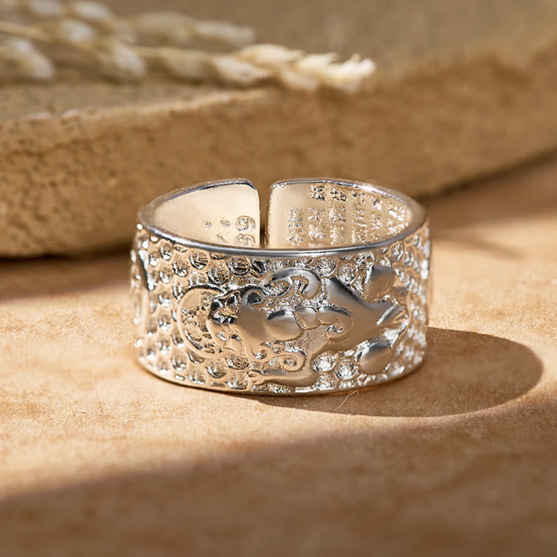 FuAttract Attract Prosperity & Shield Energy Om Mani Padme Hum Pixiu Ring - image 6