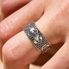 FuAttract Attract Prosperity & Shield Energy Om Mani Padme Hum Pixiu Ring - image 3