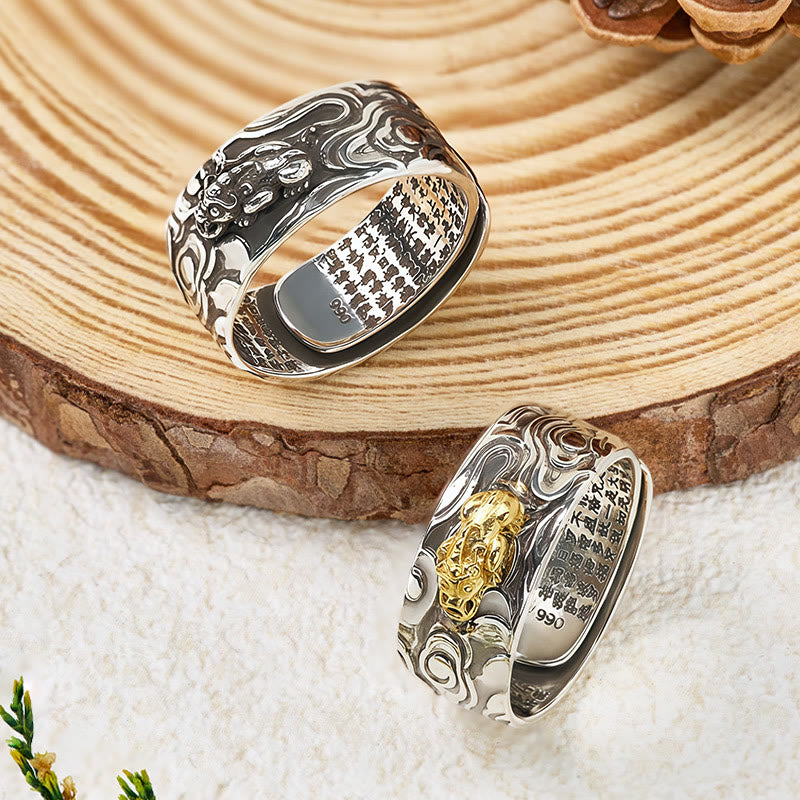 FuAttract Pixiu Attract Prosperity and Peace Wealth Band Adjustable Ring - image 6