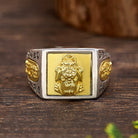 FuAttract Wealth & Power Pixiu Signet Mantra to Attract Prosperity and Success Ring - image 1
