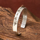 FuAttract Protection & Good Luck Chinese Zodiac Engraved Mantra Cuff Bracelet  - image 4