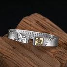 FuAttract Protection & Good Luck Chinese Zodiac Engraved Mantra Cuff Bracelet  - Rabbit - image 15