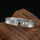 FuAttract Protection & Good Luck Chinese Zodiac Engraved Mantra Cuff Bracelet  - Snake - image 17