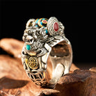 FuAttract Wealth & Luck Vintage Turquoise Amulet Pixiu Attract Prosperity Ring - image 2