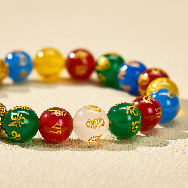 FuAttract Wealth & Success Feng Shui Multi-Color Agate Pixiu Guard Positive Energy Bracelet - image 4