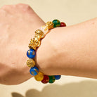 FuAttract Wealth & Success Feng Shui Multi-Color Agate Pixiu Guard Positive Energy Bracelet - image 3