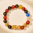 FuAttract Red Black Agate Mantra Beads to Attract Prosperity Pixiu Bracelet - image 3