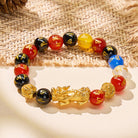 FuAttract Red Black Agate Mantra Beads to Attract Prosperity Pixiu Bracelet - image 2