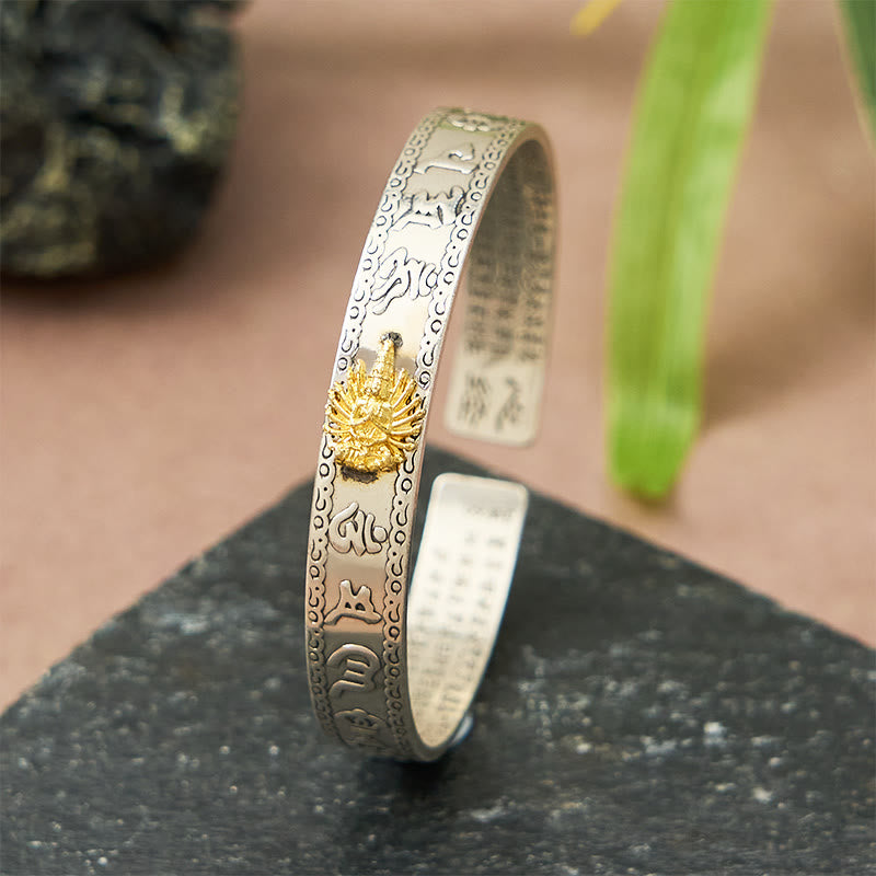 FuAttract Protective Chinese Zodiac Buddhist Mantra for Spiritual Peace & Luck Bangle - Dog/Pig - image 0