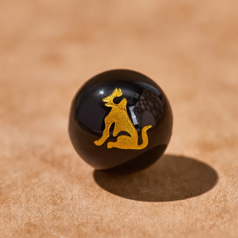 FuAttract Wealth Attraction Chinese Zodiac Pixiu & Obsidian Beads Bracelet - Dog - 10mm - image 20