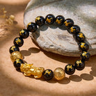FuAttract Wealth Attraction Chinese Zodiac Pixiu & Obsidian Beads Bracelet - image 2