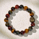 FuAttract Triple Tiger's Eye and Chinese Zodiac for Strength Bracelet - Pig - 10mm - image 4