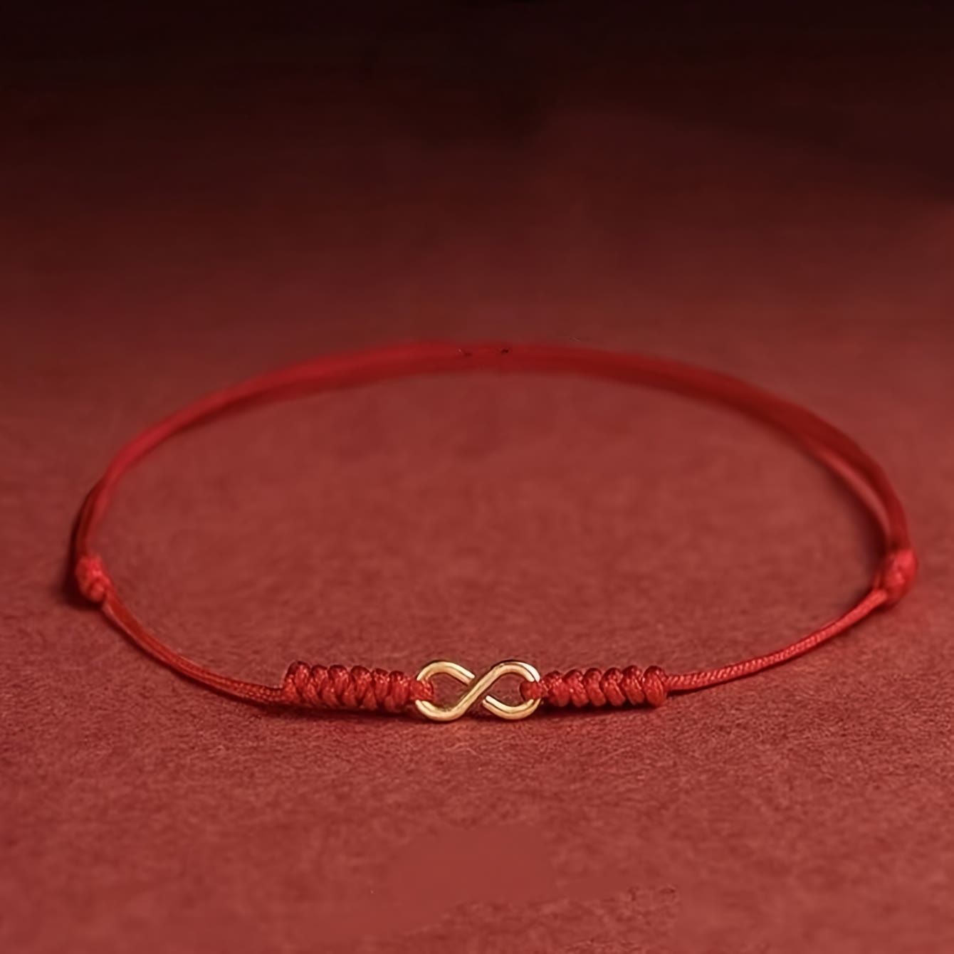 FuAttract Infinity Luck Red String Bracelet – Eternal Love & Protection Symbol - Red - image 0