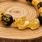 FuAttract Abundance & Protection Double Pixiu Black Obsidian Bracelet - image 4