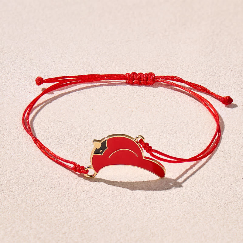 FuAttract Thread of the Red Cardinal Honor Loved Ones Forever String Bracelet - image 3