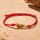 FuAttract Koi Fish Red String Bracelet with Double-Sided Enamel Pendant - image 1