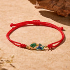 FuAttract Koi Fish Red String Bracelet with Double-Sided Enamel Pendant - Koi - image 0