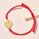 FuAttract Protective Strength Adjustable Khanda Symbol Red String Sikh Bracelet - Khanda - image 0