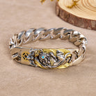 FuAttract  Good Luck Amulet Attract Wealth Pixiu Feng Shui Cuban Chain Bracelet - 22cm - image 0