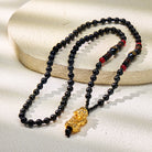 FuAttract Ultimate Protection Feng Shui Black Obsidian Mantra Beads with Pixiu Necklace - image 5