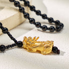 FuAttract Ultimate Protection Feng Shui Black Obsidian Mantra Beads with Pixiu Necklace - image 6