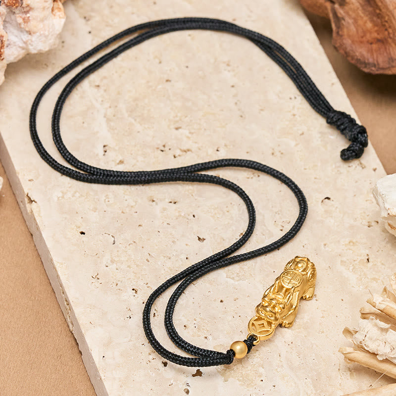 FuAttract Wealth & Fortune Amulet for Prosperity Success Gold Plated Pixiu Necklace - image 5