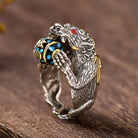 FuAttract Stress Relief & Spiritual Luck Pixiu Hold Rotating Mantra Bead Ring - Pixiu - image 0