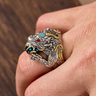 FuAttract Stress Relief & Spiritual Luck Pixiu Hold Rotating Mantra Bead Ring - image 3