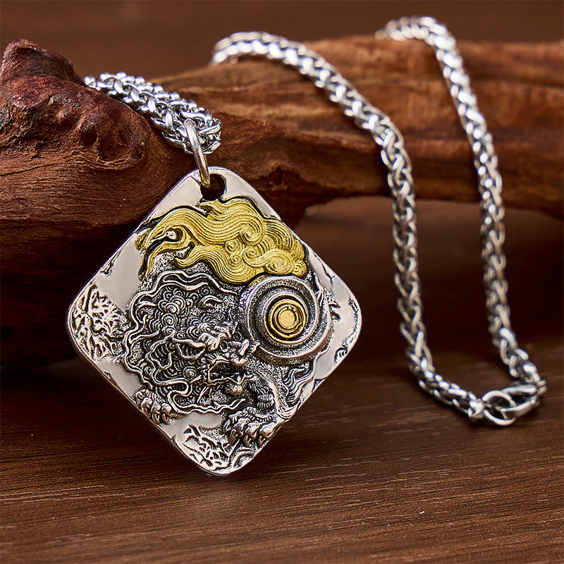 FuAttract Wealth & Luck Pixiu Two-Tone Totem Necklace for Protection and Success - image 1