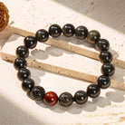 FuAttract Ultimate Protection & Balance Obsidian & Tiger Eye Beaded Pixiu Bracelet - Red Tiger's Eye - 12mm - image 0