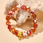 FuAttract Harmony Protection Fortune Chinese Zodiac Snowflake Agate Bracelet - image 1