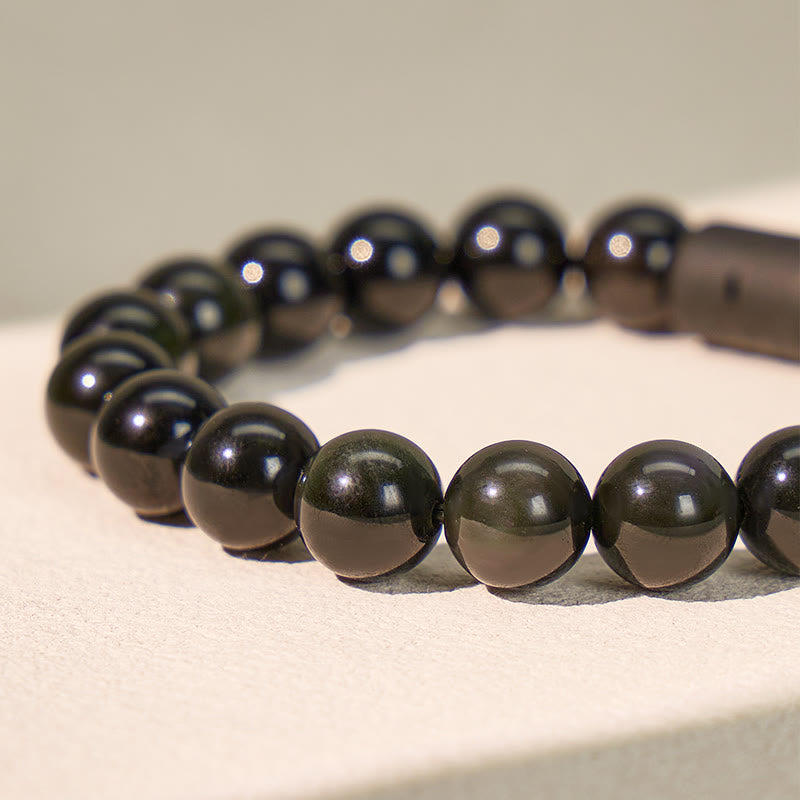 FuAttract Luck & Spiritual Protection Obsidian with Tiger Eye Chinese Zodiac Bracelet - image 5