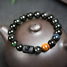FuAttract Luck & Spiritual Protection Obsidian with Tiger Eye Chinese Zodiac Bracelet - Rooster - image 17