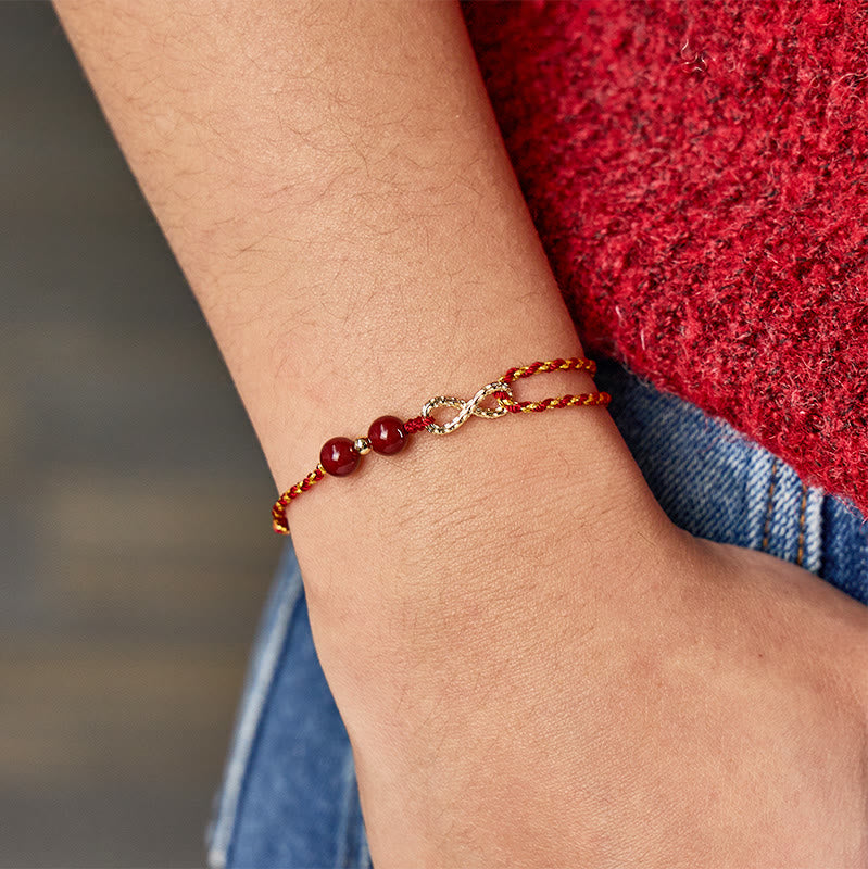 FuAttract Good Luck & Protection Infinity Charm with Cinnabar Beads Red String Bracelet - image 13