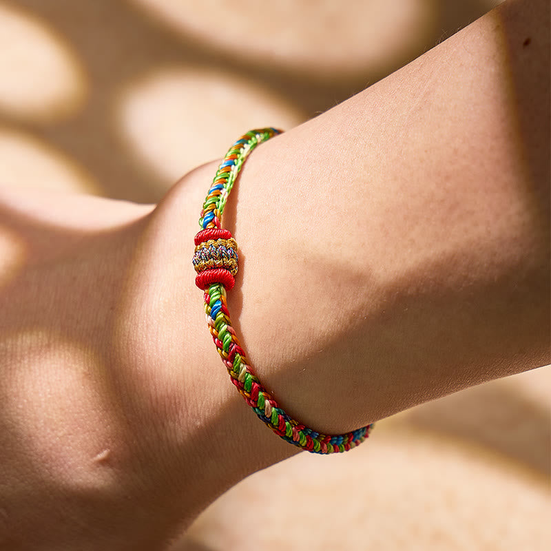 FuAttract Handmade Tibetan Lucky Knot Braided Bracelet for Protection & Success - image 3