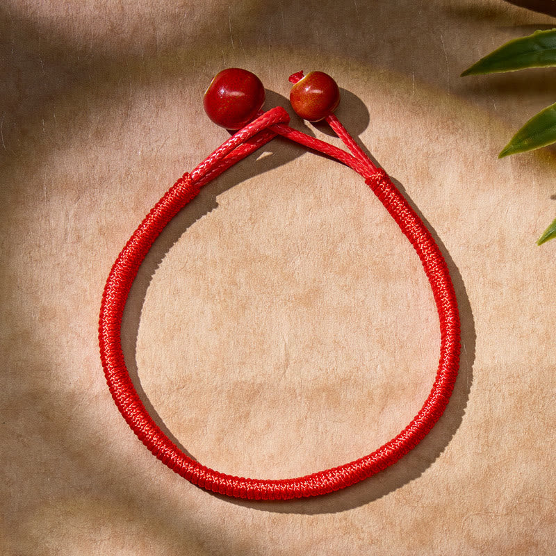 FuAttract Protection & Good Fortune Ceramic Beads Red String Abundance Bracelet - image 2