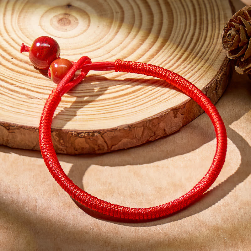 FuAttract Protection & Good Fortune Ceramic Beads Red String Abundance Bracelet - image 5