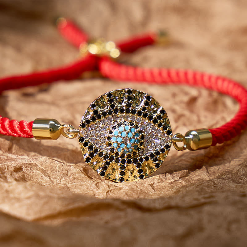 FuAttract Protection & Good Luck Blue Evil Eye Ward Off Negativity Red String Bracelet - image 1