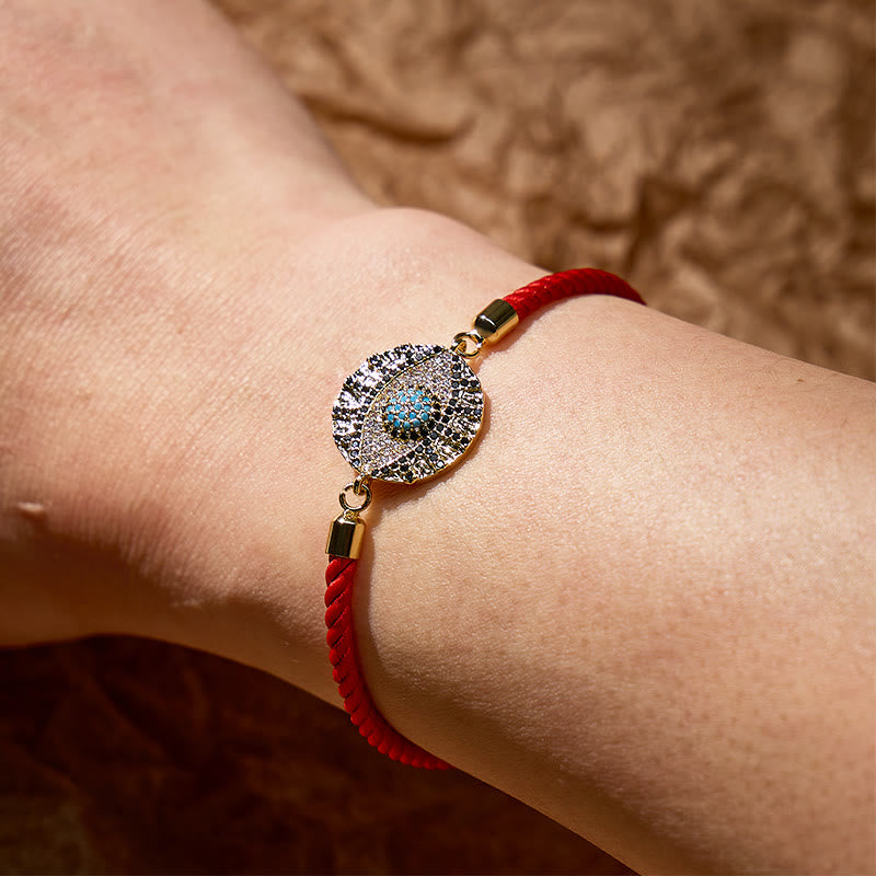 FuAttract Protection & Good Luck Blue Evil Eye Ward Off Negativity Red String Bracelet - image 3